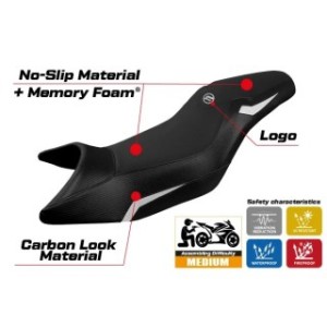 RIVESTIMENTO SELLA TPZ  COMFORT SYSTEM CON LOGO  CF MOTO 650 - 700 MT 2019/2025