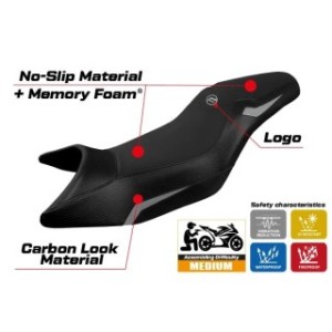 RIVESTIMENTO SELLA TPZ  COMFORT SYSTEM CON LOGO  CF MOTO 650 - 700 MT 2019/2025