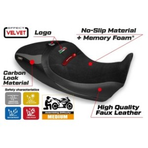 RIVESTIMENTO SELLA TPZ  COMFORT SYSTEM CON LOGO  DUCATI DIAVEL 1260 S 2019/2022