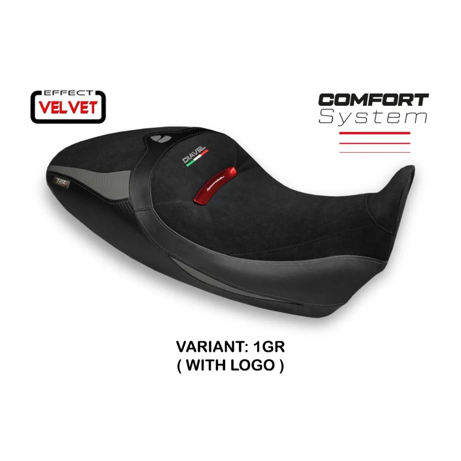 RIVESTIMENTO SELLA TPZ  COMFORT SYSTEM CON LOGO  DUCATI DIAVEL 1260 S 2019/2022