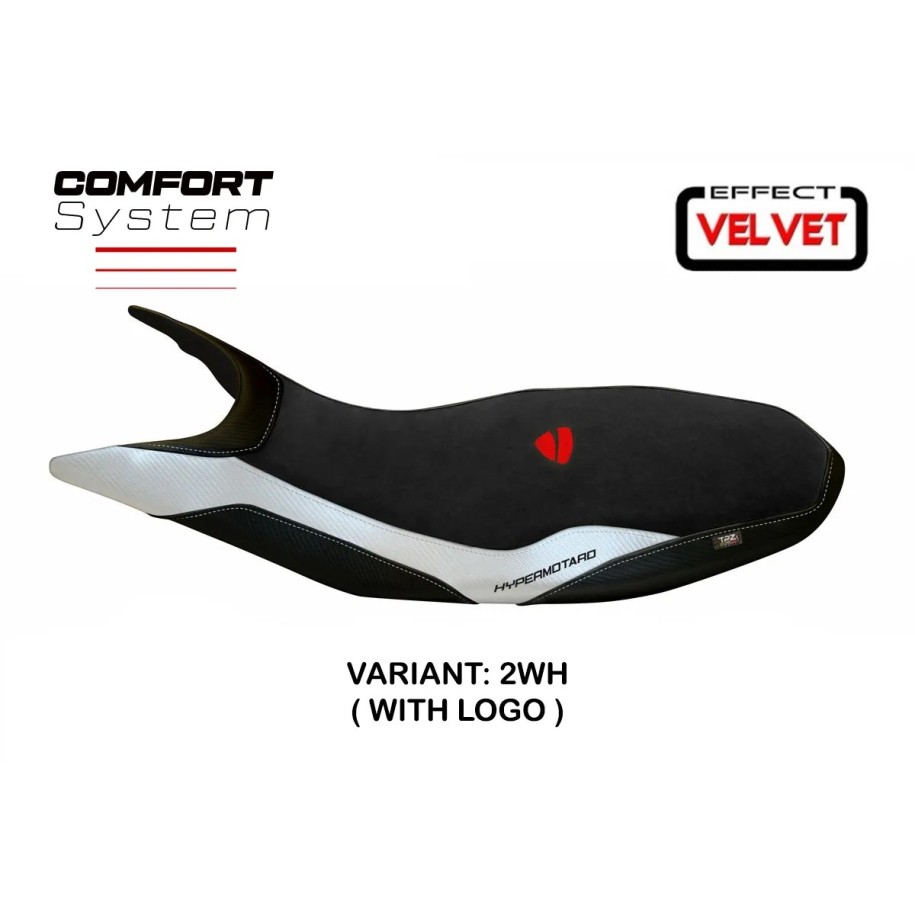 RIVESTIMENTO SELLA TPZ  COMFORT SYSTEM CON LOGO  DUCATI HYPERMOTARD 821 / 939 2013/2018
