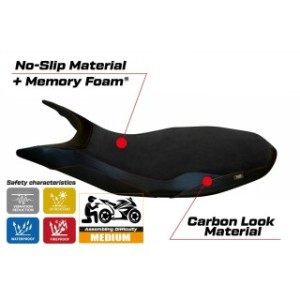 RIVESTIMENTO SELLA TPZ  COMFORT SYSTEM NO LOGO DUCATI HYPERMOTARD 821 / 939 2013/2018