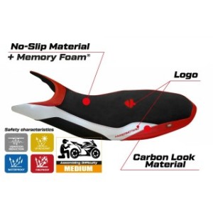 RIVESTIMENTO SELLA TPZ  COMFORT SYSTEM CON LOGO  DUCATI HYPERMOTARD 821 / 939 2013/2018