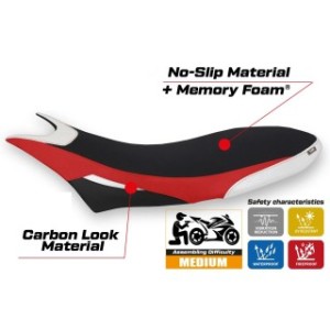 RIVESTIMENTO SELLA TPZ  COMFORT SYSTEM NO LOGO DUCATI HYPERMOTARD 950 2019/2025