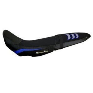 RIVESTIMENTO SELLA TPZ  COMFORT SYSTEM PER SELLA DOPPIA CON LOGO  YAMAHA TENERE 700 2025 , BLU-ARGENTO