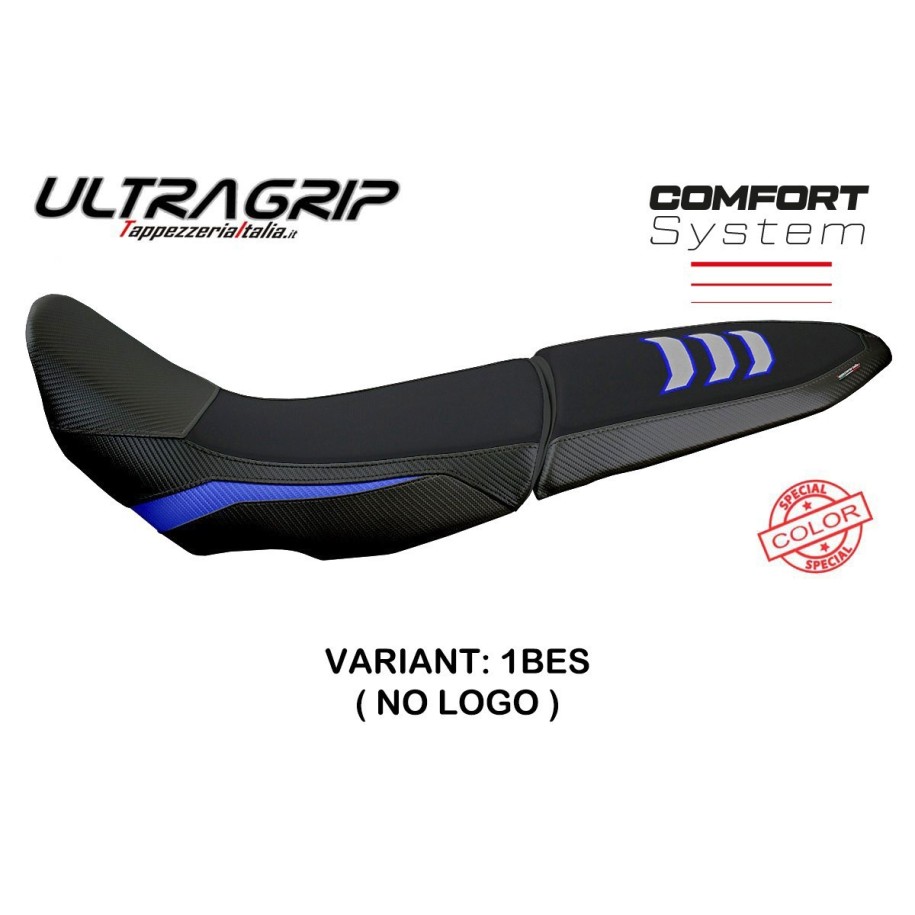 RIVESTIMENTO SELLA TPZ  COMFORT SYSTEM PER SELLA DOPPIA NO LOGO YAMAHA TENERE 700 2019/2020, BLU-ARGENTO