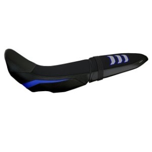 RIVESTIMENTO SELLA TPZ  COMFORT SYSTEM PER SELLA DOPPIA NO LOGO YAMAHA TENERE 700 2019/2020, BLU-ARGENTO