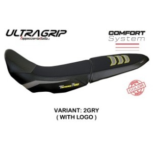 RIVESTIMENTO SELLA TPZ  COMFORT SYSTEM PER SELLA DOPPIA CON LOGO  YAMAHA TENERE 700 2019/2020, GRIGIO-GIALLO