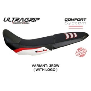 RIVESTIMENTO SELLA TPZ  COMFORT SYSTEM PER SELLA DOPPIA CON LOGO  YAMAHA TENERE 700 2021/2024, ROSSO-BIANCO