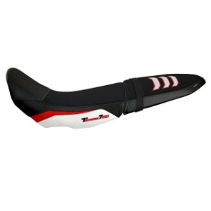 RIVESTIMENTO SELLA TPZ  COMFORT SYSTEM PER SELLA DOPPIA CON LOGO  YAMAHA TENERE 700 2021/2024, ROSSO-BIANCO