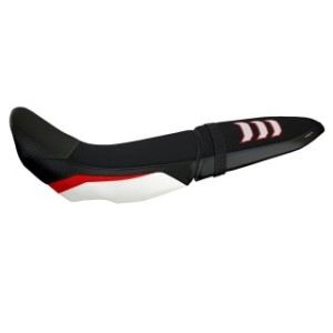 RIVESTIMENTO SELLA TPZ  COMFORT SYSTEM PER SELLA DOPPIA NO LOGO YAMAHA TENERE 700 2019/2020, ROSSO-BIANCO