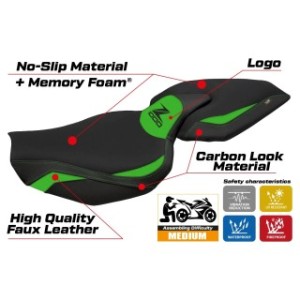 RIVESTIMENTO SELLA TPZ  COMFORT SYSTEM CON LOGO  KAWASAKI Z 1000 2014/2021