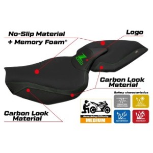 RIVESTIMENTO SELLA TPZ  COMFORT SYSTEM CON LOGO  KAWASAKI Z 1000 2014/2021