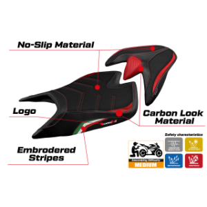 RIVESTIMENTO SELLA TPZ  ULTRAGRIP CON LOGO  APRILIA TUONO V4 2021/2025