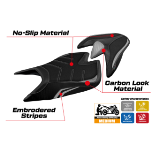 RIVESTIMENTO SELLA TPZ  ULTRAGRIP NO LOGO APRILIA TUONO V4 2021/2025