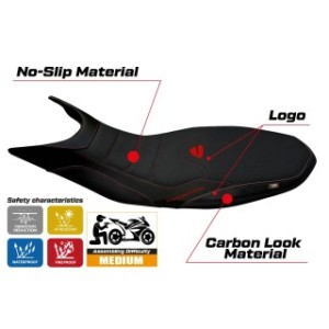 RIVESTIMENTO SELLA TPZ  ULTRAGRIP CON LOGO  DUCATI HYPERMOTARD 821 / 939 2013/2018