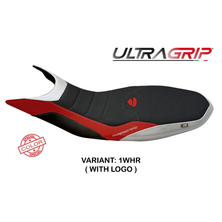 RIVESTIMENTO SELLA TPZ  ULTRAGRIP CON LOGO  DUCATI HYPERMOTARD 821 / 939 2013/2018