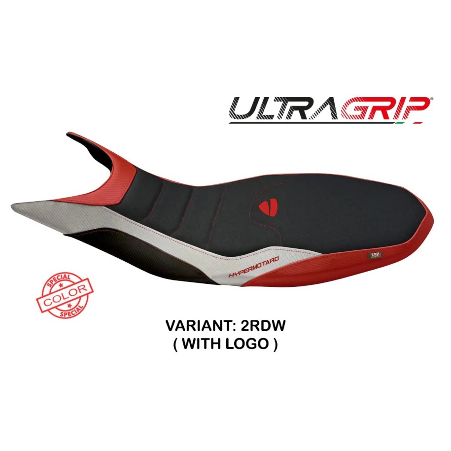 RIVESTIMENTO SELLA TPZ  ULTRAGRIP CON LOGO  DUCATI HYPERMOTARD 821 / 939 2013/2018