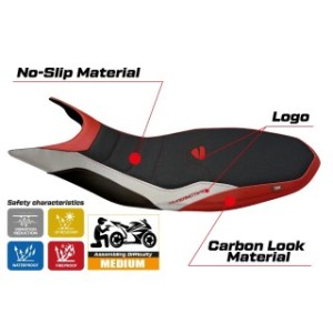 RIVESTIMENTO SELLA TPZ  ULTRAGRIP CON LOGO  DUCATI HYPERMOTARD 821 / 939 2013/2018