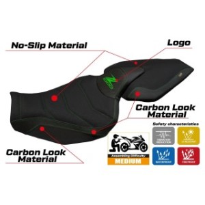 RIVESTIMENTO SELLA TPZ  ULTRAGRIP CON LOGO  KAWASAKI Z 1000 2014/2021