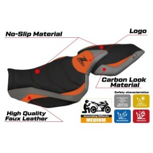 RIVESTIMENTO SELLA TPZ  ULTRAGRIP CON LOGO  KAWASAKI Z 1000 2014/2021