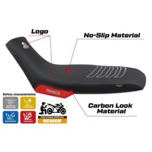 RIVESTIMENTO SELLA TPZ  ULTRAGRIP CON LOGO  APRILIA TUAREG 660 2021/2025