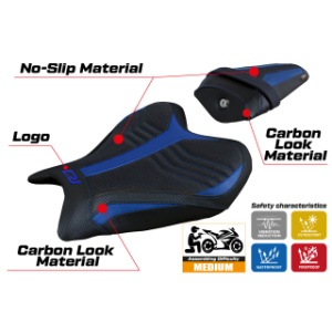 RIVESTIMENTO SELLA TPZ  ULTRAGRIP CON LOGO  YAMAHA R7 2021/2025