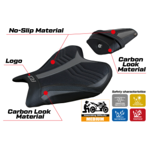 RIVESTIMENTO SELLA TPZ  ULTRAGRIP CON LOGO  YAMAHA R7 2021/2025