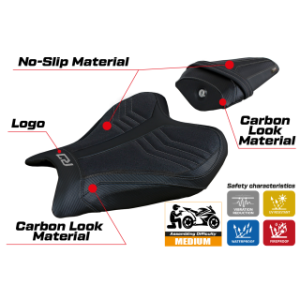 RIVESTIMENTO SELLA TPZ  ULTRAGRIP CON LOGO  YAMAHA R7 2021/2025
