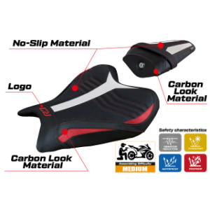 RIVESTIMENTO SELLA TPZ  ULTRAGRIP CON LOGO  YAMAHA R7 2021/2025