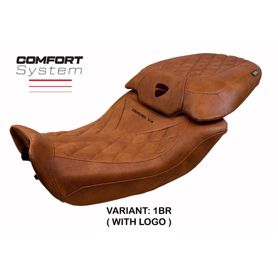 RIVESTIMENTO SELLA TPZ  COMFORT SYSTEM CON LOGO  DUCATI DIAVEL V4 2023/2025