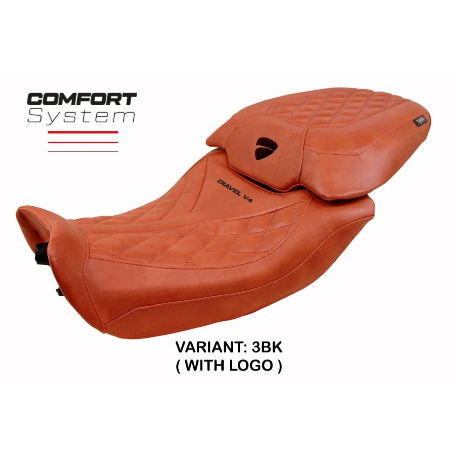RIVESTIMENTO SELLA TPZ  COMFORT SYSTEM CON LOGO  DUCATI DIAVEL V4 2023/2025