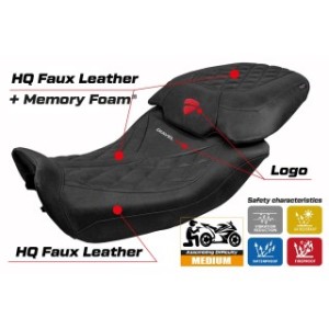 RIVESTIMENTO SELLA TPZ  COMFORT SYSTEM CON LOGO  DUCATI DIAVEL V4 2023/2025