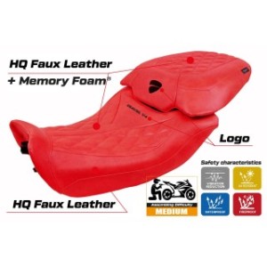 RIVESTIMENTO SELLA TPZ  COMFORT SYSTEM CON LOGO  DUCATI DIAVEL V4 2023/2025