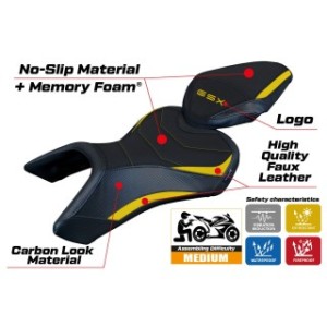 RIVESTIMENTO SELLA TPZ  COMFORT SYSTEM CON LOGO  SUZUKI GSX 8S / 8R 2023/2025