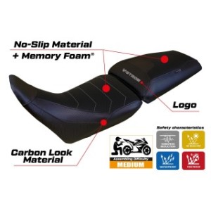 RIVESTIMENTO SELLA TPZ  COMFORT SYSTEM CON LOGO  SUZUKI V-STROM 1050 2020/2025