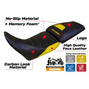 RIVESTIMENTO SELLA TPZ  COMFORT SYSTEM CON LOGO  SUZUKI V-STROM 1050 2020/2025