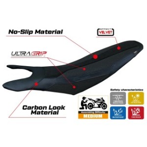 RIVESTIMENTO SELLA TPZ  ULTRAGRIP NO LOGO DUCATI HYPERMOTARD 698 MONO 2024/2025