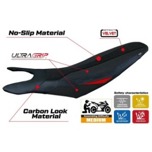 RIVESTIMENTO SELLA TPZ  ULTRAGRIP NO LOGO DUCATI HYPERMOTARD 698 MONO 2024/2025