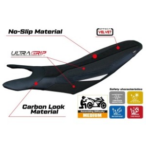 RIVESTIMENTO SELLA TPZ  ULTRAGRIP NO LOGO DUCATI HYPERMOTARD 698 MONO 2024/2025