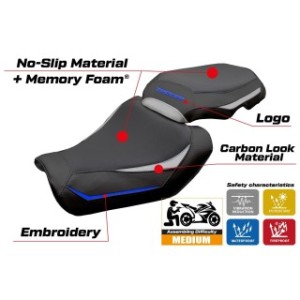 RIVESTIMENTO SELLA TPZ  COMFORT SYSTEM CON LOGO  YAMAHA TRACER 9 2025-2026