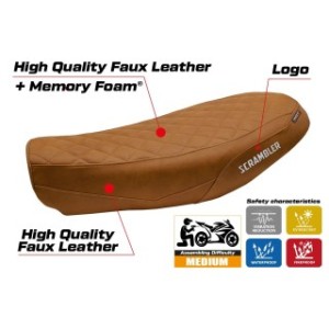 RIVESTIMENTO SELLA TPZ  COMFORT SYSTEM CON LOGO  DUCATI SCRAMBLER NIGHTSHIFT 2021/2022