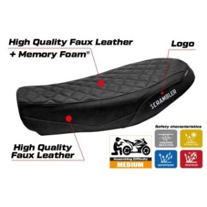 RIVESTIMENTO SELLA TPZ  COMFORT SYSTEM CON LOGO  DUCATI SCRAMBLER NIGHTSHIFT 2021/2022