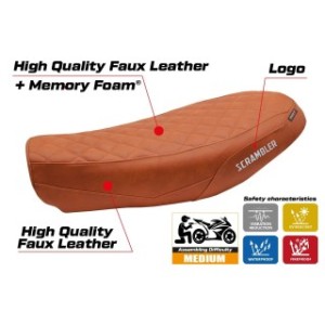 RIVESTIMENTO SELLA TPZ  COMFORT SYSTEM CON LOGO  DUCATI SCRAMBLER NIGHTSHIFT 2021/2022