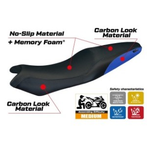 RIVESTIMENTO SELLA TPZ  COMFORT SYSTEM NO LOGO KAWASAKI ER-6N / ER-6F 2005/2011