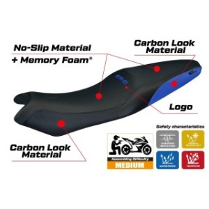 RIVESTIMENTO SELLA TPZ  COMFORT SYSTEM CON LOGO  KAWASAKI ER-6N / ER-6F 2005/2011