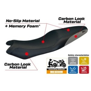 RIVESTIMENTO SELLA TPZ  COMFORT SYSTEM NO LOGO KAWASAKI ER-6N / ER-6F 2005/2011