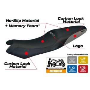 RIVESTIMENTO SELLA TPZ  COMFORT SYSTEM CON LOGO  KAWASAKI ER-6N / ER-6F 2005/2011