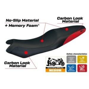 RIVESTIMENTO SELLA TPZ  COMFORT SYSTEM NO LOGO KAWASAKI ER-6N / ER-6F 2005/2011