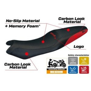 RIVESTIMENTO SELLA TPZ  COMFORT SYSTEM CON LOGO  KAWASAKI ER-6N / ER-6F 2005/2011